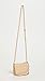 MCM Women's Beige Logo Polyurethane Removable Chain Strap 18In Single Strap Crossbody Handbag Purse