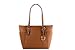 Michael Kors Charlotte Signature Large Top Zip Tote, brown