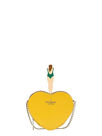 Kate Spade New York love shack mini heart crossbody bag (Mango Ice), Mango Ice