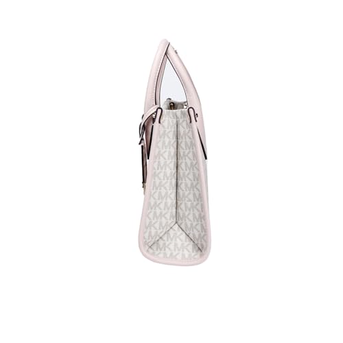 Michael Kors Small Mirella Logo Tote Crossbody Bag, Powder Blush Multi, 24X18X8CM