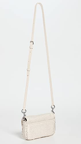 Marc Jacobs Women's The Mini Soft Shoulder Bag, Cream/Silver, One Size