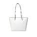 Michael Kors Jet Sest Travel Medium Double Pocket Tote, Optic White