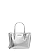 MICHAEL KORS et Set Travel Extra-Small Metallic Top-Zip Tote Bag Silver, Silver, Medium, 35R3GM9M1L