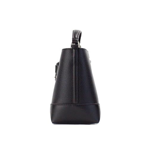 Michael Kors Mercer Small Pebbled Leather Bucket Bag Black, Black, M, Measures: 12" W X 8" H X 7" D