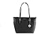 Michael Kors Charlotte Saffiano Leather Large Top Zip Tote - Black