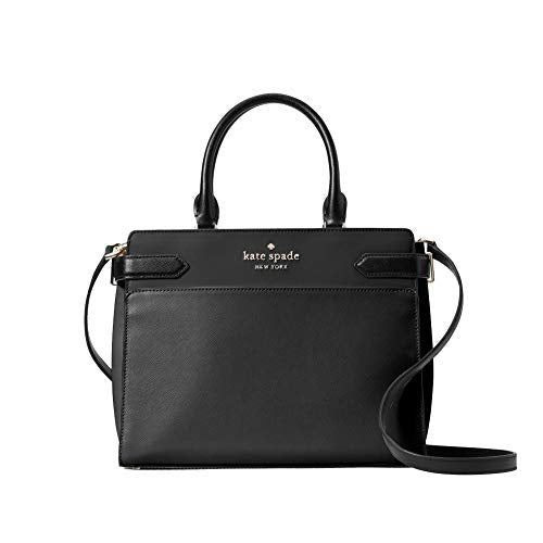 Kate Spade Staci Medium Satchel Crossgrain Leather Black