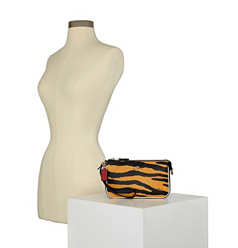 COACH Women's Nolita 19 Bag Purse, Im/Honey/Black Multi With Tiger Print, L