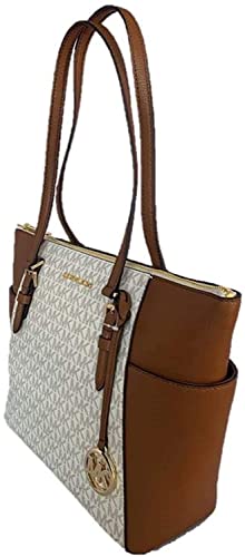 Michael Kors Charlotte Large Top Zip Tote, Vanilla