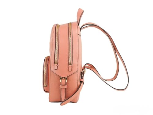 Michael Kors Jaycee Medium Zip Pocket Leather Backpack - Sherbert