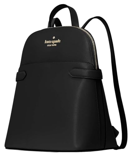 Kate Spade New York Staci Dome Saffiano Leather Medium Backpack Black