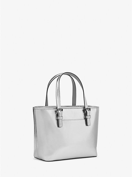 MICHAEL KORS et Set Travel Extra-Small Metallic Top-Zip Tote Bag Silver, Silver, Medium, 35R3GM9M1L