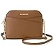 Michael Kors Jet Set Medium Crossbody Leather Handbag, Brown, Medium