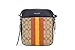 COACH Hudson 21 Signature Varsity Stripe Coated Canvas Crossbody Bag