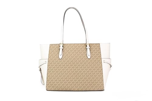 Michael Kors Gilly Large Jet Set Drawstring Top Zip Tote (Light Cream Miami), Light Cream, One Size, Tote