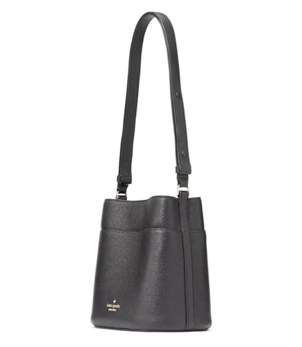 kate spade crossbody purse for women Leila bucket crossbody bag, Black