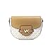 Michael Kors Reed Small Logo and Leather Crossbody Bag, Camel Multi