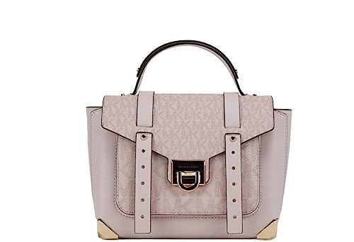 Michael Kors Manhattan Medium Powder Blush PVC Top Handle Purse Satchel Handbag, Powder Blush