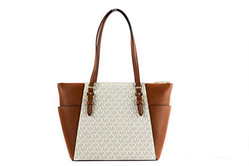 Michael Kors Charlotte Large Top Zip Tote, Vanilla