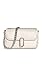 Marc Jacobs Women's The Mini Soft Shoulder Bag, Cream/Silver, One Size