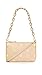 MCM Women's Beige Logo Polyurethane Removable Chain Strap 18In Single Strap Crossbody Handbag Purse