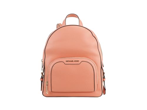 Michael Kors Jaycee Medium Zip Pocket Leather Backpack - Sherbert