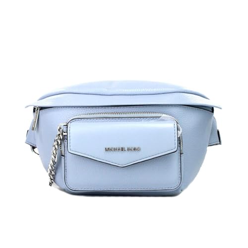 Michael Kors Maisie Large Pebbled Leather 2-in-1 Sling Waist Pack in Pale Blue, Pale Blue, Waist Pack