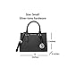 Michael Kors Sheila Small Non-Leather Vegan Satchel, Black