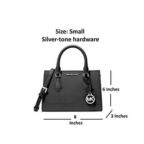 Michael Kors Sheila Small Non-Leather Vegan Satchel, Black