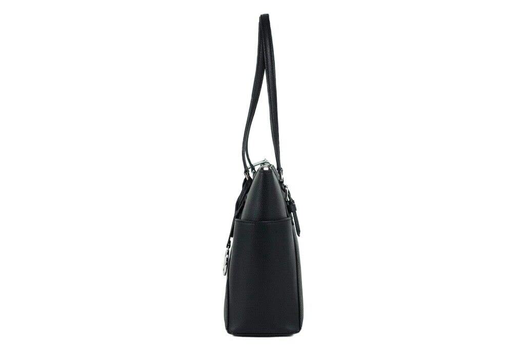 Michael Kors Charlotte Large Top Zip Tote (black sig)