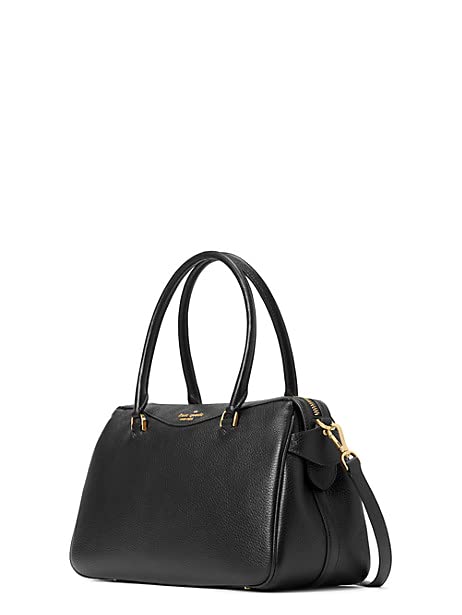 Kate Spade New York Pebbled Leather Mimi Satchel (Black)