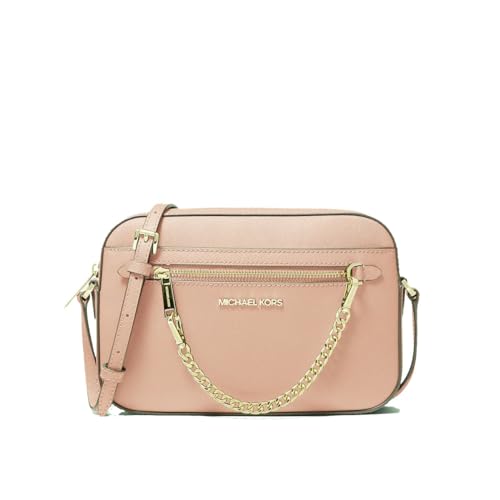 Michael Kors Women's Jet Set Item LARGE EAST WEST CHAIN Crossbody (Camel/Gold Hardware), Camel/Gold Hardware