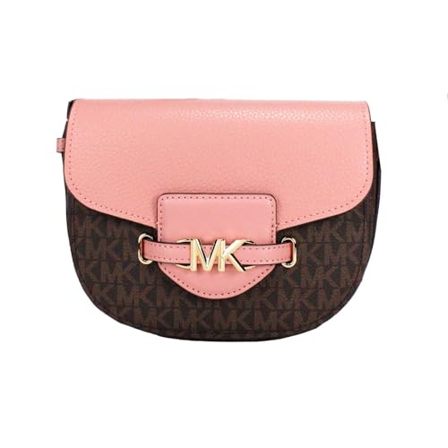 Michael Kors Reed Small Logo and Leather Crossbody Bag, Primrose