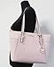 Michael Kors Charlotte Top Zip Tote MK Signature Shoulder Bag (Dark Powder Blush)