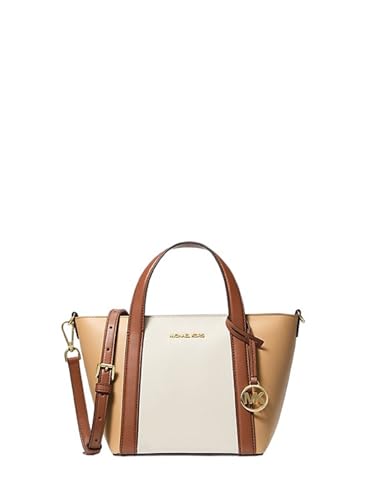 MICHAEL KORS Pratt Small Tote Handle Crossbody Bag, Camel Multi, Small