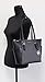 Michael Kors Charlotte Large Top Zip Tote (black sig)