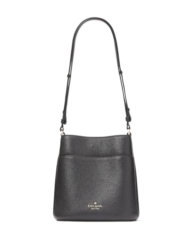 kate spade crossbody purse for women Leila bucket crossbody bag, Black