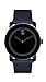 Movado Bold Evolution Men's Swiss Qtz Stainless Steel and Leather Strap Casual Watch, Color: Blue (Model: 3600583), blue, Quartz Watch