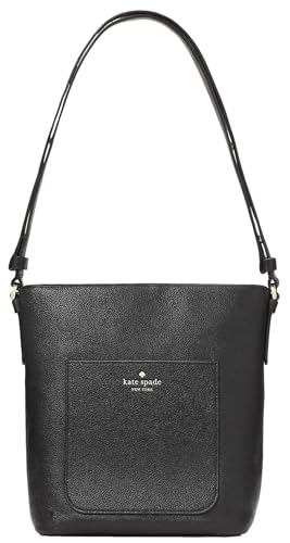 kate spade new york Women's Elise Pebbled Leather Bucket Bag, Black