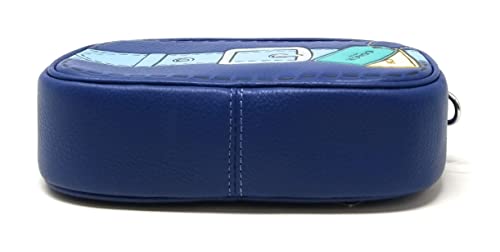 COACH Women's Jamie Wristlet in Trompe L'oeil Print (Silver/True Blue Multi), Watermelon