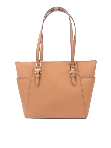 Michael Kors Charlotte Signature Large Top Zip Tote, brown