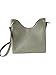 Joan Large Perforated Suede Leather Slouchy Messenger Handbag (Army Green)