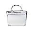 Michael Kors Manhattan Medium Contrast-Trim Leather Satchel, Metallic Silver