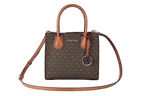 Michael Kors MERCER MEDIUM MESSENGER CROSSBODY SATCHEL POWDER (BROWN)