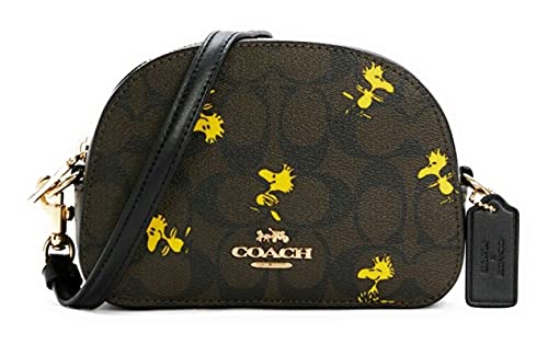 Coach Womens Mini Serena Crossbody Bag, Im/Brown Black Multi, S