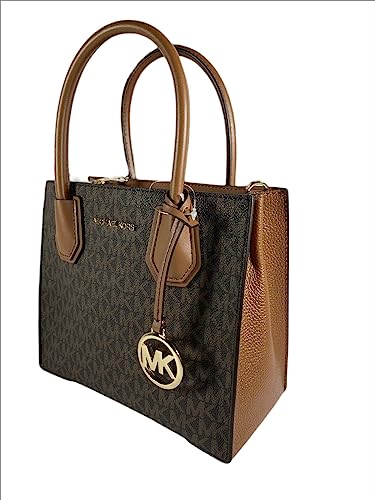 Michael Kors MERCER MEDIUM MESSENGER CROSSBODY SATCHEL POWDER (BROWN)