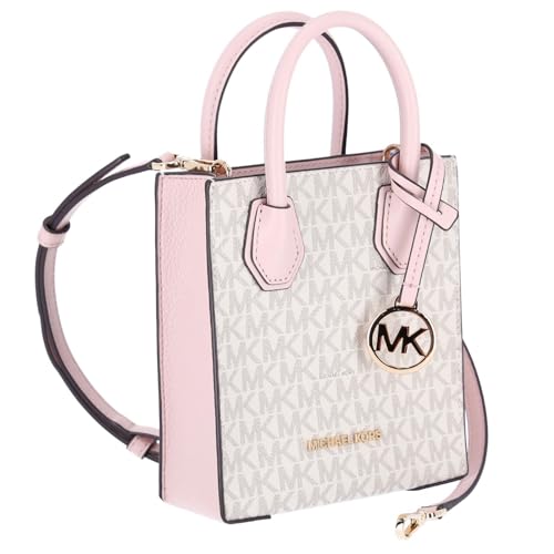 Michael Kors Mercer Extra-Small Pebbled Leather Crossbody Bag (PWD BLSH MLT)