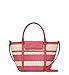 kate spade Cruise Medium Striped Straw Tote Crossbody Bag, Bikini Pink, Bikini Pink, M