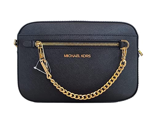 Michael Kors Women's Jet Set Item Large East West Chain Crossbody in Black, Style 35S1GTTC7L.