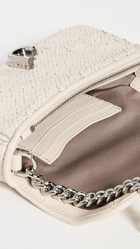 Marc Jacobs Women's The Mini Soft Shoulder Bag, Cream/Silver, One Size