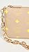 MCM Women's Beige Logo Polyurethane Removable Chain Strap 18In Single Strap Crossbody Handbag Purse